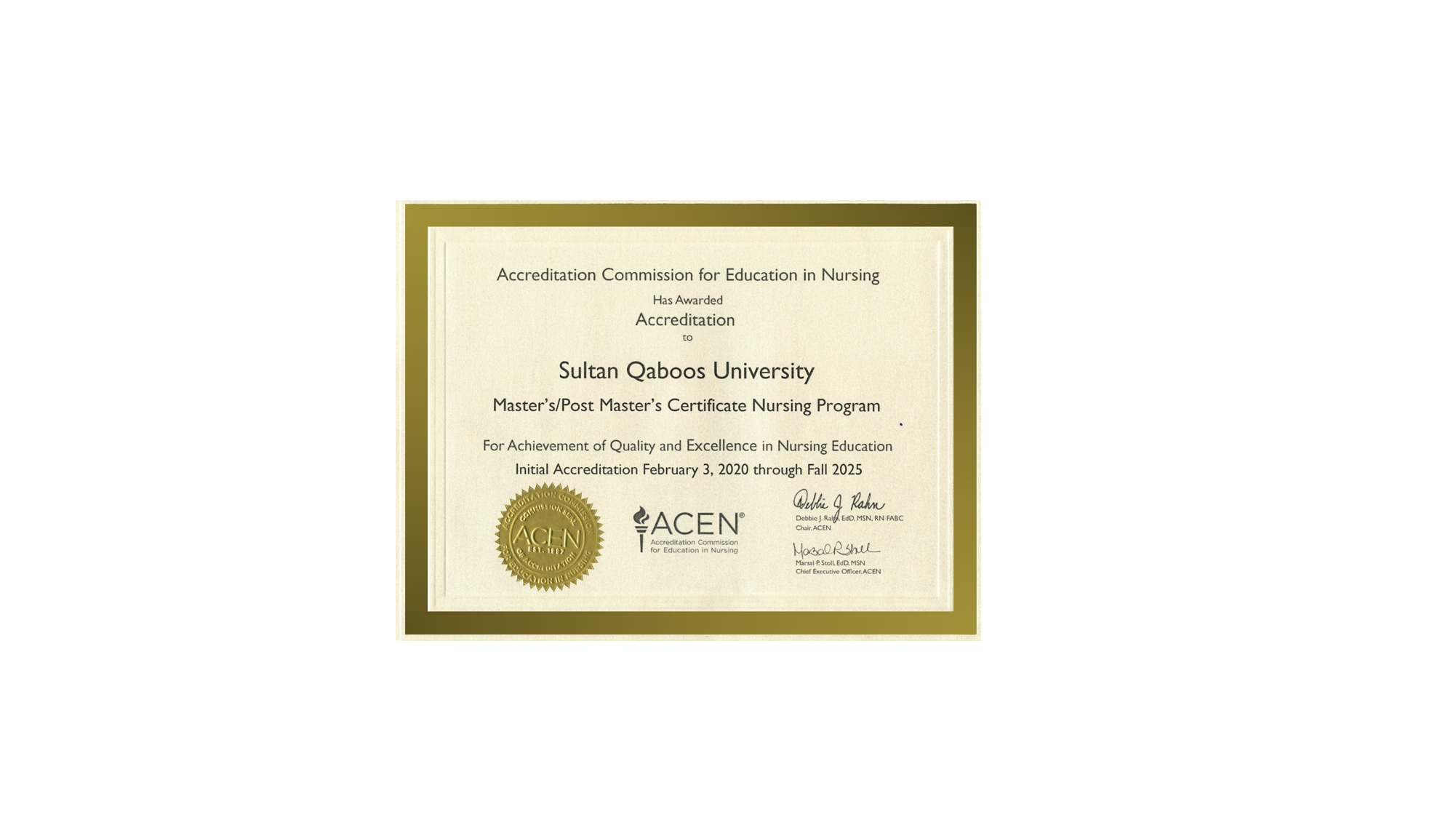 ACEN Master Accreditation