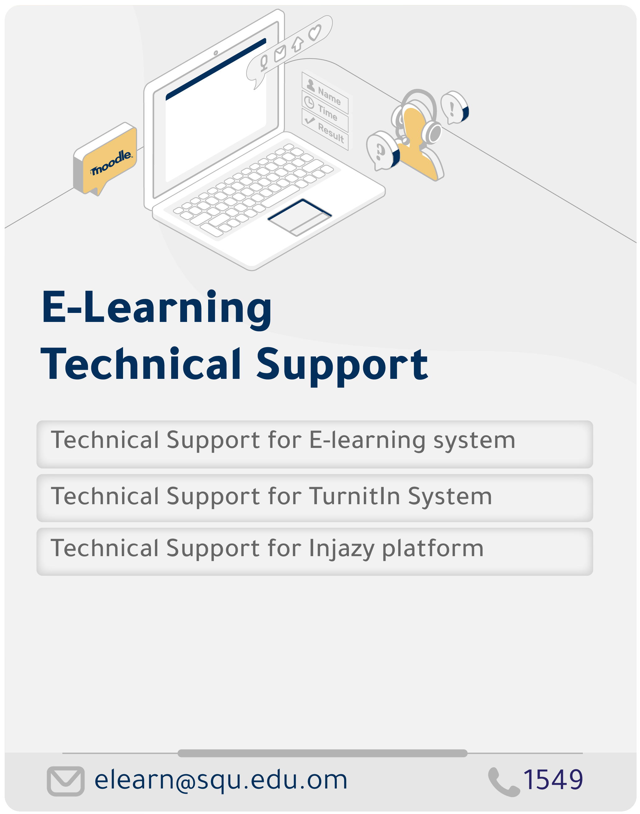 e-learning Technical Support Department  Services
