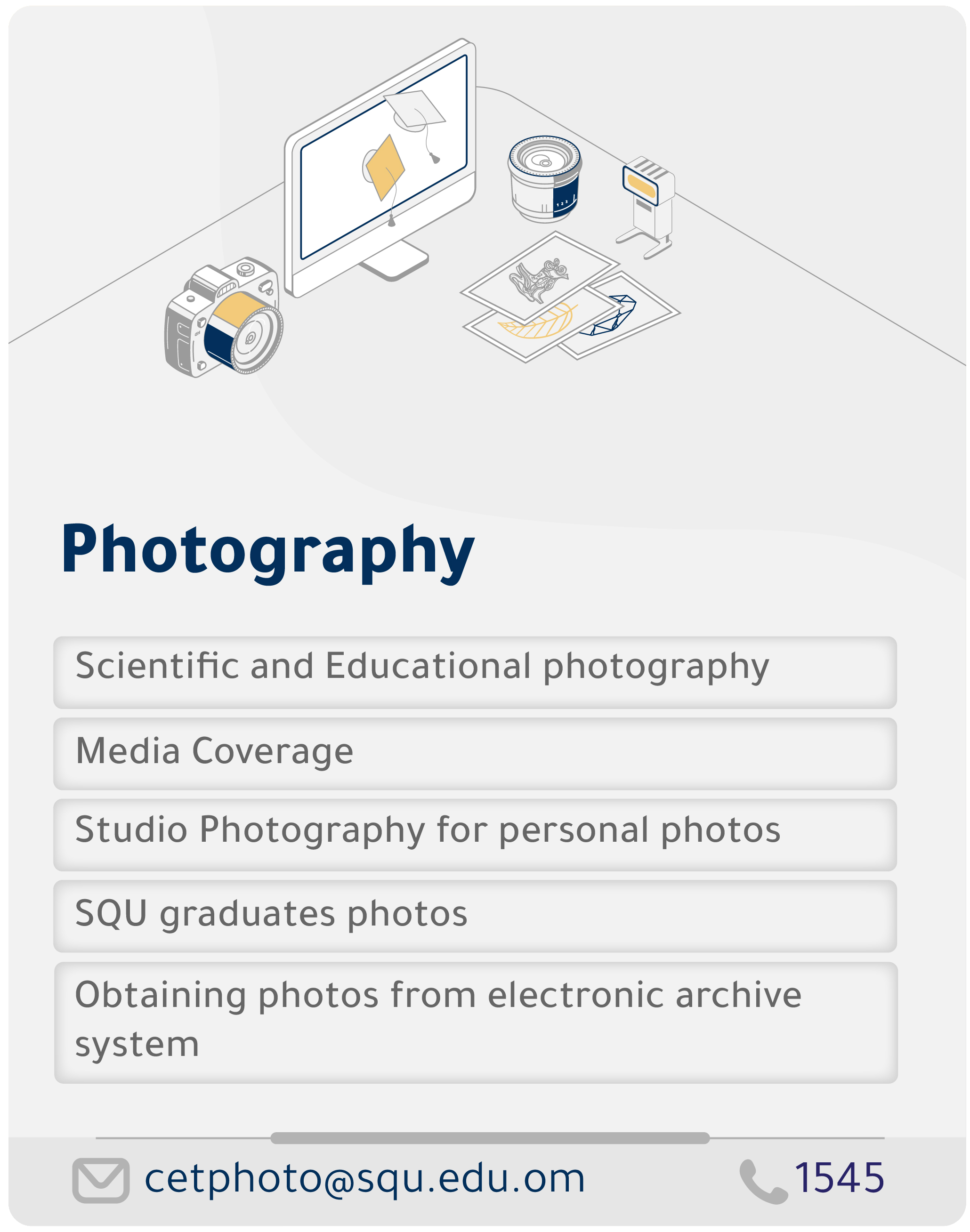 PHotography Department Services